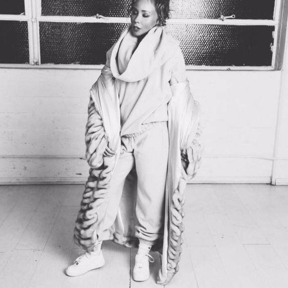 Laina Rauma full length Minky coat faux fur hooded pink salmon - Picture 8 of 16